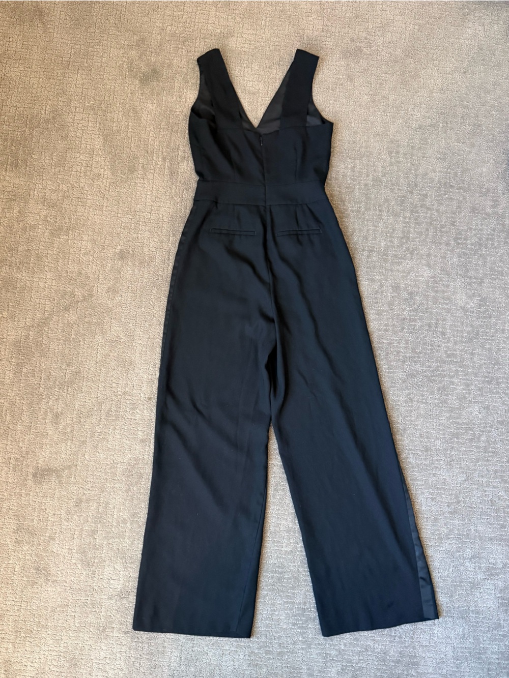 EUC Boden Black Tuxedo Stripe Jumpsuit, Size 2 - Picture 3 of 8